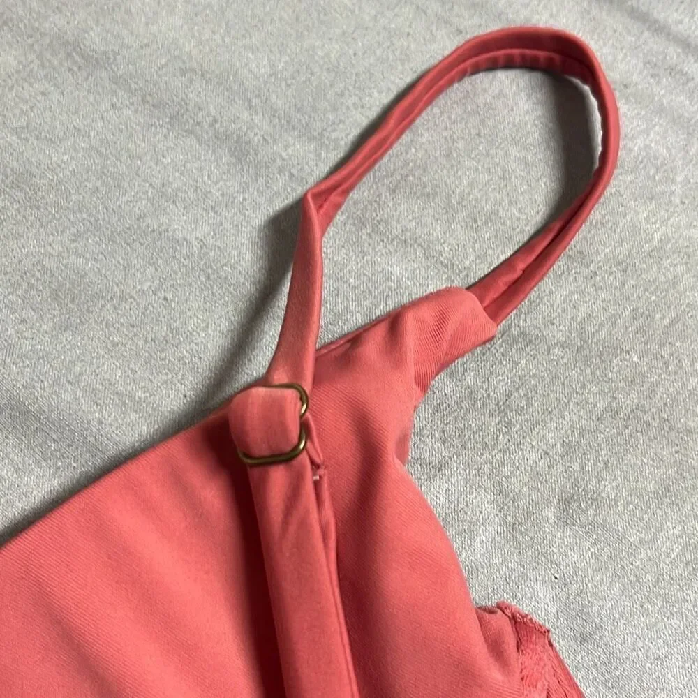 Andie Sicily Swim Bikini Top Pink Adjustable Straps Underwire Medium NWT‎ Beach